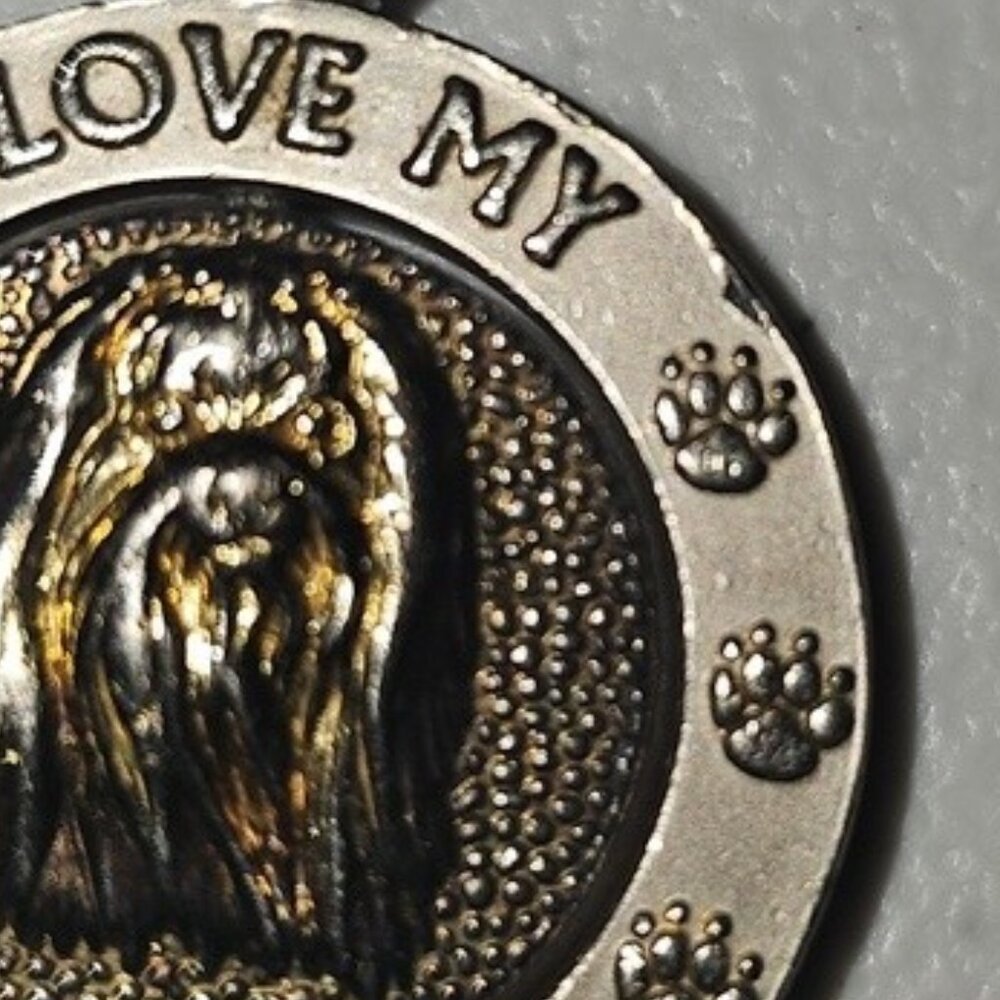 Metal I Love My Maltese Keychain Used - Picture 10 of 10